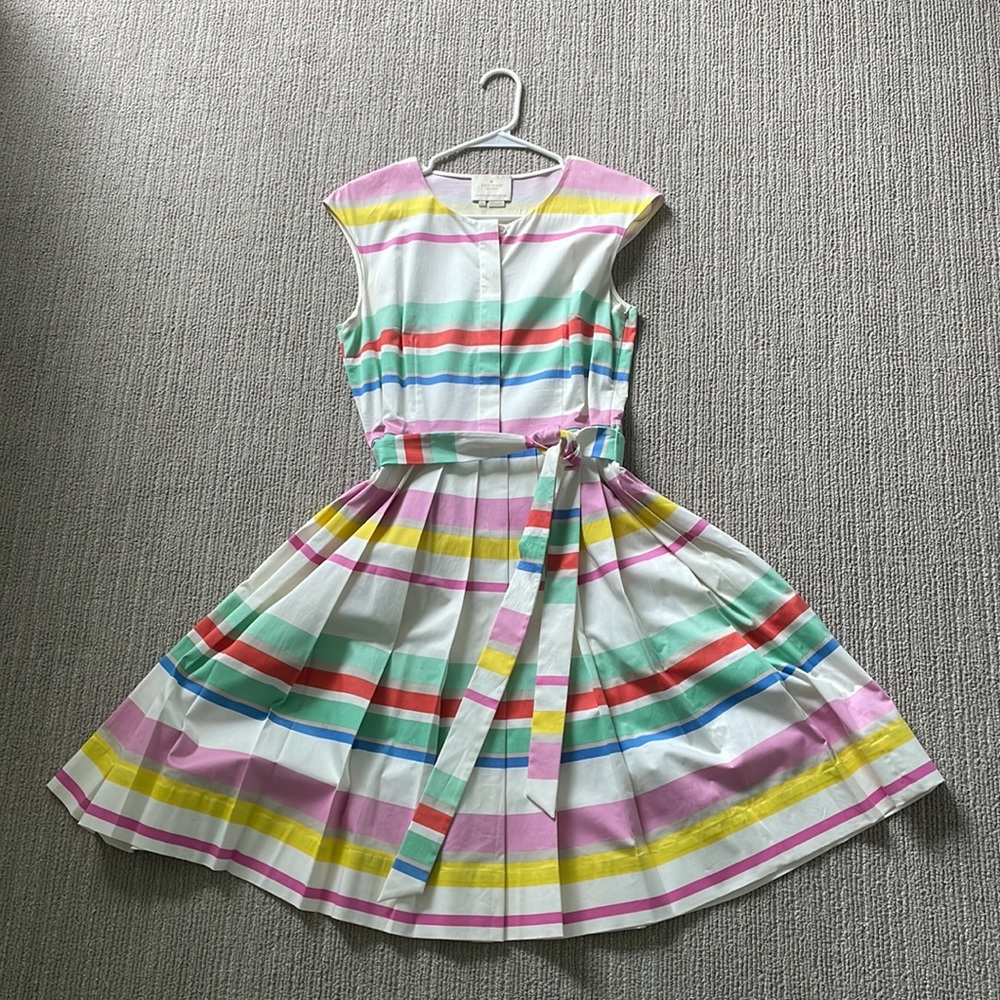 Kate Spade A Line Rainbow Dress